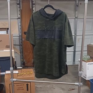 Marc Ecko Camouflage Green Hoodie T-Shirt